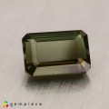 Natural Kornerupine 3.10 Carats Honey Green Emerald Cut 10x7 mm Loose Gemstone - Image 1