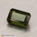 Natural Kornerupine 3.10 Carats Honey Green Emerald Cut 10x7 mm Loose Gemstone - Image 2