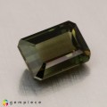 Natural Kornerupine 3.10 Carats Honey Green Emerald Cut 10x7 mm Loose Gemstone - Image 4