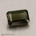Natural Kornerupine 3.10 Carats Honey Green Emerald Cut 10x7 mm Loose Gemstone - Image 5