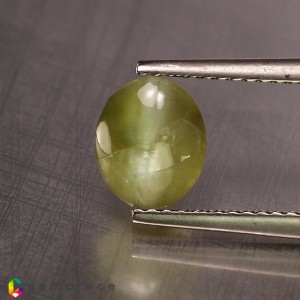 chrysoberyl cats eye  2.22cts - 8x7mm