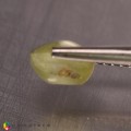 Natural Chrysoberyl cats eye 2.22 Carats Yellow Oval Cabochon 8x7 mm Loose Gemstone - Image 3