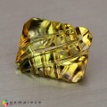 Natural Tourmaline 5.38 Carats Yellow Fancy  12x10 mm Loose Gemstone - Image 2