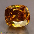 Natural Sphalerite 18.22 Carats Golden Yellow Cushion 14x12 mm Loose Gemstone - Image 1