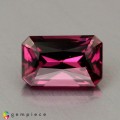Natural Malaya garnet 0.95 Carats Purplish Pink Emerald Cut 7x4 mm Loose Gemstone - Image 1