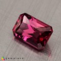 Natural Malaya garnet 0.95 Carats Purplish Pink Emerald Cut 7x4 mm Loose Gemstone - Image 3