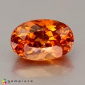 Natural Spessartite garnet 1.73 Carats Fanta Orange Oval 8x5 mm Loose Gemstone - Image 1