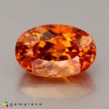 Natural Spessartite garnet 1.73 Carats Fanta Orange Oval 8x5 mm Loose Gemstone - Image 2