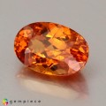 Natural Spessartite garnet 1.73 Carats Fanta Orange Oval 8x5 mm Loose Gemstone - Image 3