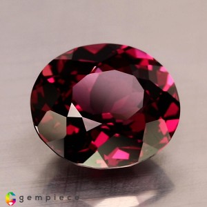 rhodolite garnet  10.56cts - 14x13mm
