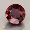 Natural Rhodolite garnet 2.89 Carats Pinkish Red Round 8x5 mm Loose Gemstone - Image 1