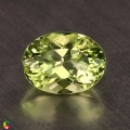 Natural Amblygonite 1.49 Carats Yellowish Green Oval 8x6 mm Loose Gemstone - Image 1