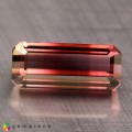Natural Tourmaline 6.06 Carats Pink to Champagne Emerald Cut 15x7 mm Loose Gemstone - Image 2