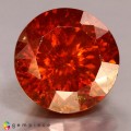 Natural Sphalerite 19.32 Carats Orange Round 15x10 mm Loose Gemstone - Image 3