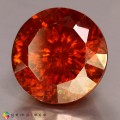 Natural Sphalerite 19.32 Carats Orange Round 15x10 mm Loose Gemstone - Image 2