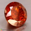 Natural Sphalerite 19.32 Carats Orange Round 15x10 mm Loose Gemstone - Image 5