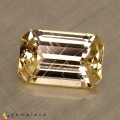 Natural Grossular garnet 3.80 Carats Light Pastel Yellow Emerald Cut 11x7 mm Loose Gemstone - Image 2