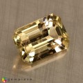 Natural Grossular garnet 3.80 Carats Light Pastel Yellow Emerald Cut 11x7 mm Loose Gemstone - Image 6