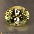 Natural Sillimanite 11.92 Carats Yellowish Green Oval 16x13 mm Loose Gemstone - Image 3
