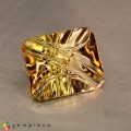 Natural Tourmaline 7.51 Carats Honey Yellow Fancy  13x11 mm Loose Gemstone - Image 7