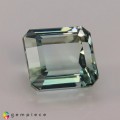 Natural Tourmaline 7.08 Carats Very Light Green Emerald 11x10 mm Loose Gemstone - Image 1