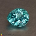 Natural Apatite 1.55 Carats Paraiba Blue Pear 8x7 mm Loose Gemstone - Image 1