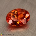 Natural Spessartite garnet 1.89 Carats Fanta Orange Oval 9x6 mm Loose Gemstone - Image 1