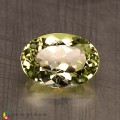 Natural Amblygonite 1.43 Carats Yellowish Green Oval 8x6 mm Loose Gemstone - Image 1