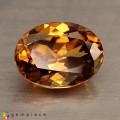 Natural Zircon 4.95 Carats Champagne Oval 11x8 mm Loose Gemstone - Image 1