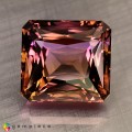 Natural Ametrine 52.20 Carats Purple To Golden Yellow Emerald Cut 22x21 mm Loose Gemstone - Image 1
