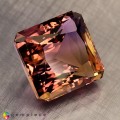 Natural Ametrine 52.20 Carats Purple To Golden Yellow Emerald Cut 22x21 mm Loose Gemstone - Image 7