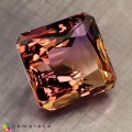 Natural Ametrine 52.20 Carats Purple To Golden Yellow Emerald Cut 22x21 mm Loose Gemstone - Image 9