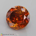 Natural Sphalerite 15.17 Carats Vivid Orange Round 14x9 mm Loose Gemstone - Image 3