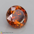 Natural Sphalerite 15.17 Carats Vivid Orange Round 14x9 mm Loose Gemstone - Image 5