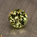 Natural Demantoid garnet 0.75 Carats Green Round 5x4 mm Loose Gemstone - Image 1