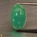 Natural Peru opal 6.63 Carats Paraiba Blue Green Oval Cabochon 16x10 mm Loose Gemstone - Image 1
