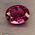 Natural Rhodolite garnet 3.82 Carats Vivid Purple Oval 10x8 mm Loose Gemstone - Image 3