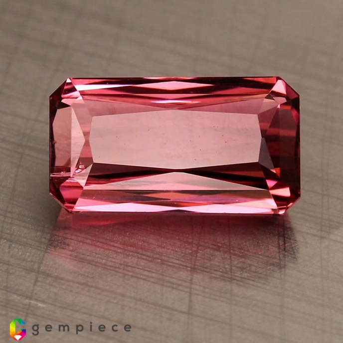Natural Tourmaline 3.31 Carats Pink Emerald 11x6 mm Loose Gemstone - Image 1