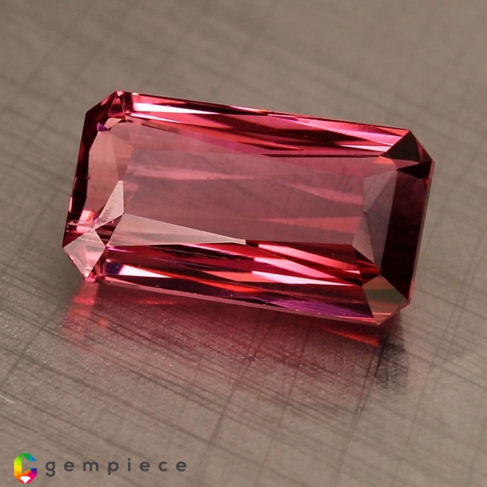 Natural Tourmaline 3.31 Carats Pink Emerald 11x6 mm Loose Gemstone - Image 2