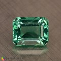 Natural Apatite 1.55 Carats Paraiba Green Emerald Cut 7x6 mm Loose Gemstone - Image 3
