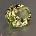 Natural Sillimanite 5.12 Carats Yellowish Green Oval 12x10 mm Loose Gemstone - Image 1