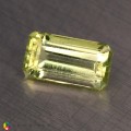 Natural Amblygonite 3.34 Carats Yellowish Green Emerald Cut 12x6 mm Loose Gemstone - Image 2