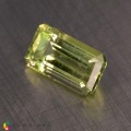 Natural Amblygonite 3.34 Carats Yellowish Green Emerald Cut 12x6 mm Loose Gemstone - Image 3