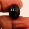 Natural Star sapphire 17.85 Carats Golden Black Oval Cabochon 16x13 mm Loose Gemstone - Image 3