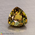 Natural Grossular garnet 1.63 Carats Yellow Trilliant  7x5 mm Loose Gemstone - Image 1