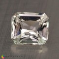 Natural Montebrasite 1.41 Carats White Emerald Cut 7x6 mm Loose Gemstone - Image 2