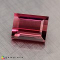 Natural Tourmaline 1.60 Carats Vivid Pink Baguette 7x6 mm Loose Gemstone - Image 4