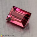 Natural Tourmaline 1.60 Carats Vivid Pink Baguette 7x6 mm Loose Gemstone - Image 2