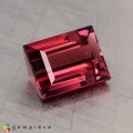 Natural Tourmaline 1.60 Carats Vivid Pink Baguette 7x6 mm Loose Gemstone - Image 1