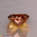 Natural Sphene 1.65 Carats Golden Yellow With Red Sparks Round 7x4 mm Loose Gemstone - Image 4